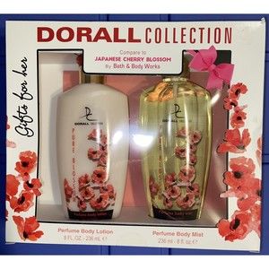 Dorall Collection Women's Gift Set Pure Blossom Perfume Body Lotion & Body Mist